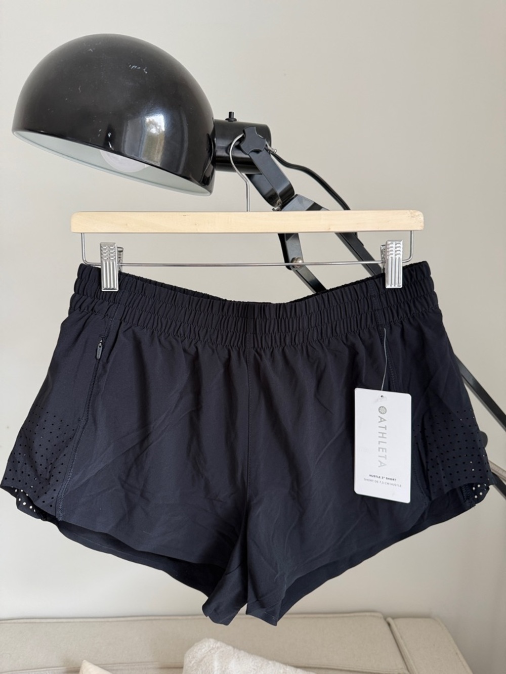 Athleta Black Women's Athletic Shorts with Elastic Waist Hustle 3” shorts‎ - Picture 6 of 11